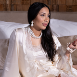 Silk Nightgown and Robe Set